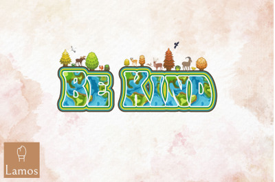 Bekind Floral Hippie Sign Design