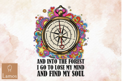 Find My Soul Vintage Floral Hippie Sign