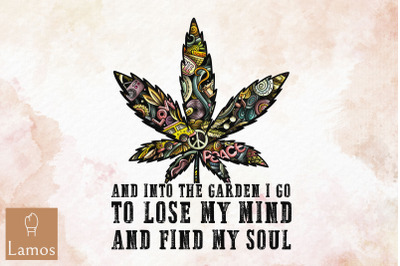 Garden Find My Soul Floral Hippie Design