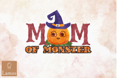 Mom Of Monsters Halloween Pumpkin