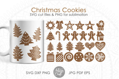 Christmas cookie SVG, gingerbread cookies SVG, Gingerbread Clipart