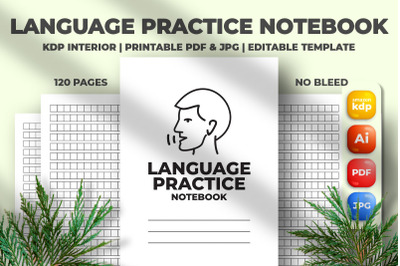 Language Practice Notebook KDP Interior