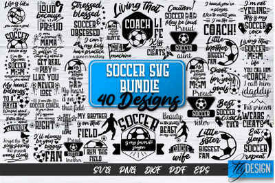 Soccer SVG Bundle | Football SVG | SVG Design