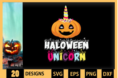 Funny Halloween Pumkin Unicorn for Party