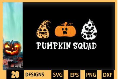 Leopard Pumpkin Squad Halloween