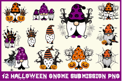 Halloween Gnome Submission PNG Bundle