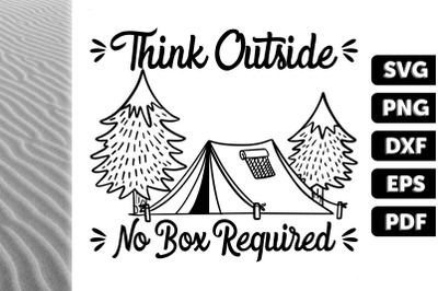 Think Outside No Box Requed Gift