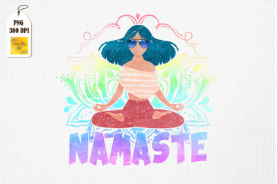 Lotus Flower Namaste Yoga Meditation