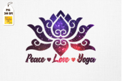 Peace Love and Yoga Lotus Mandala