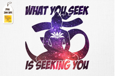 What you Seek is Seeking You! Yoga Quote