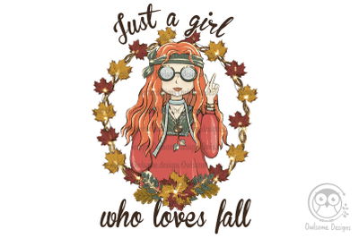 Girl Loves Fall Sublimation