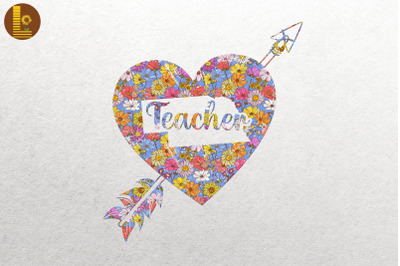 Teacher Arrow Heart Gift For Teacher