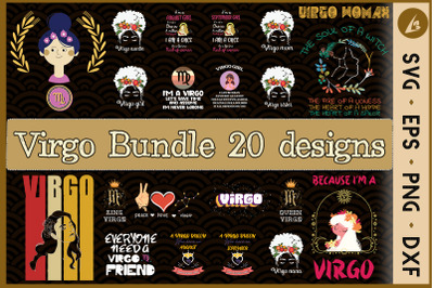 Virgo SVG Bundle 20 designs