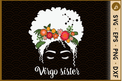 Virgo Sister Messy Bun