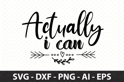 Actually I can svg