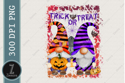 Trick Or Treat Gnome Halloween Pumpkin