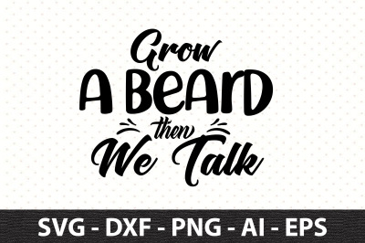 Grow a beard then we talk svg