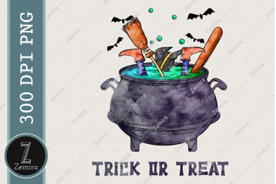 Trick Or Treat Witch Brew Halloween Vibe