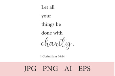 Bible Verse, 1 Christian Quote AI, EPS, JPEG, PNG 300 DPI