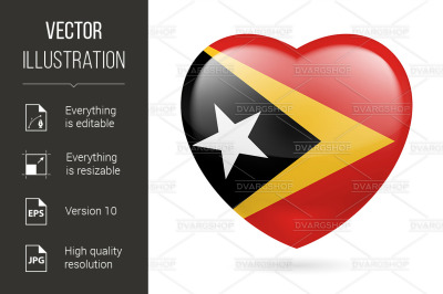 Heart icon of East Timor