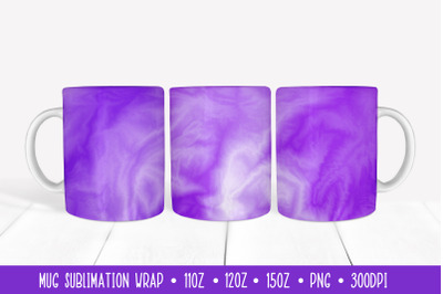 Abstract Purple Mug Sublimation Design. Marble Mug Wrap