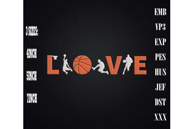 Love Basketball Fan Players Coach Team Embroidery, Basketball Lover