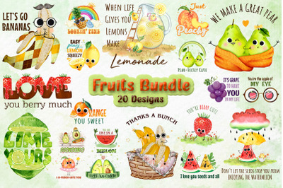 Best Fruit T-shirt Design Bundle