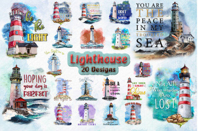 Best Lighthouse T-shirt Design Bundle