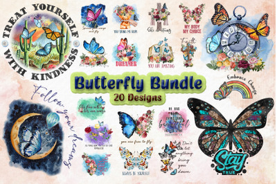 Best Butterfly T-shirt Design Bundle