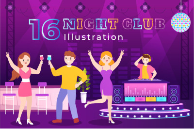 15 Night Club Illustration