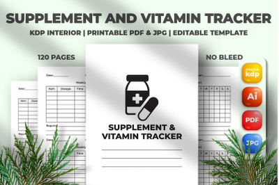 Supplement And Vitamin Tracker KDP Interior