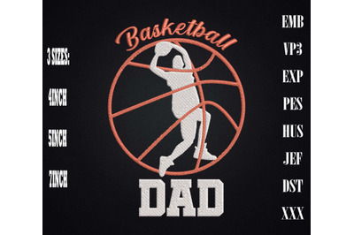 Basketball Gift For Father Embroidery, Basketball Lover Gift