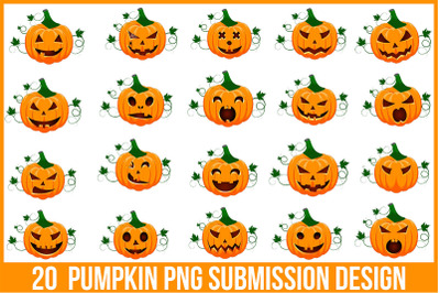 Pumpkin PNG Submission Design Bundle