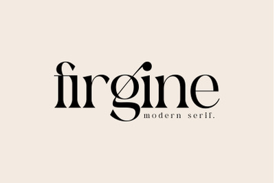 firgine Typeface