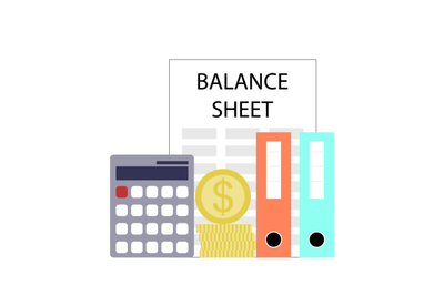 Balance sheet concept, bookkeeping and audit business