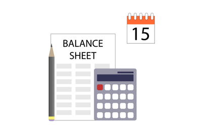 Balance sheet concept, calculation budget and planning