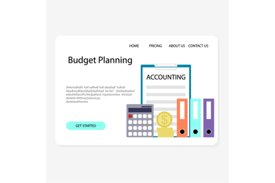 Budget planning service, b2b accounting and financial advice