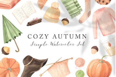 Watercolor Fall Autumn Fashion Clipart