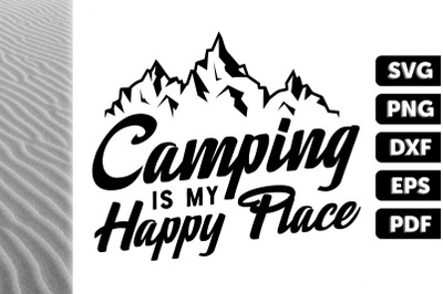 Camping Is My Happy Place Gift