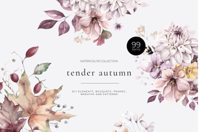Tender Autumn Watercolor Set