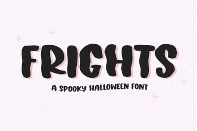 Frights - Spooky Halloween Font