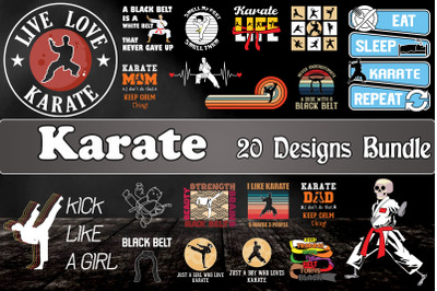 Karate SVG Bundle 20 designs
