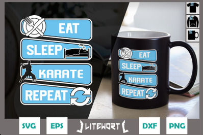 Eat Sleep Karate Repeat