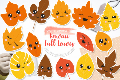 Kawaii Fall Leaves