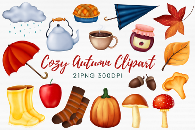 Cozy Autumn Clipart PNG