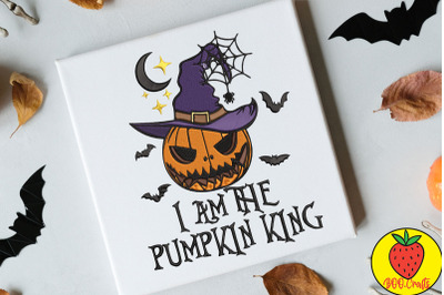I Am The Pumpkin King Embroidery