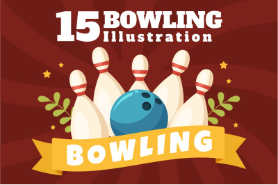 15 Bowling Game Illustration