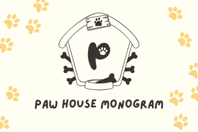Paw House Monogram