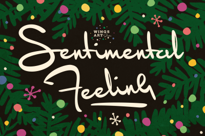 Sentimental Feeling - A Nostalgic Hand-written Christmas Font