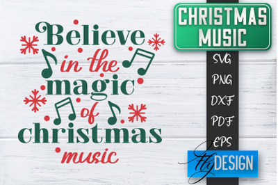 Christmas Music Quotes | Christmas SVG | Xmas Design